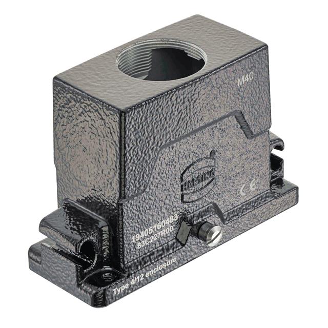 19405160483 HARTING  Alloggiamenti per connettori per impieghi gravosi, cappucci e basi