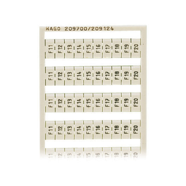 209-700/209-124 WAGO Corporation  Strisce di marcatura per morsettiere