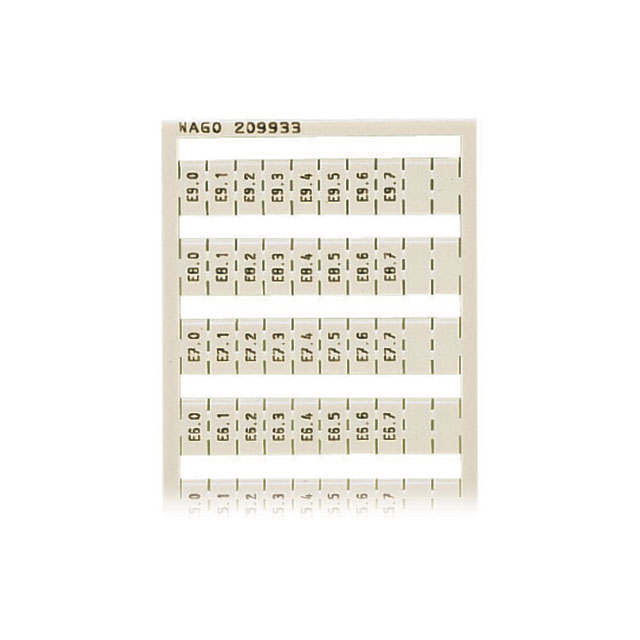 209-933 WAGO Corporation  Strisce di marcatura per morsettiere