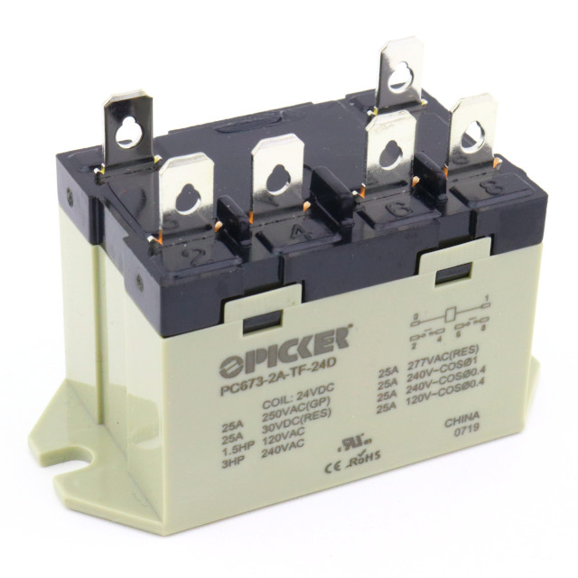PC673-2A-TF-24D Picker Components  Power Relays Over 2 Amps