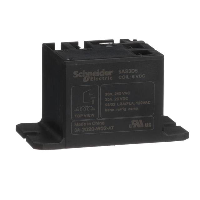 9AS3D5 Schneider Electric  Power Relays Over 2 Amps