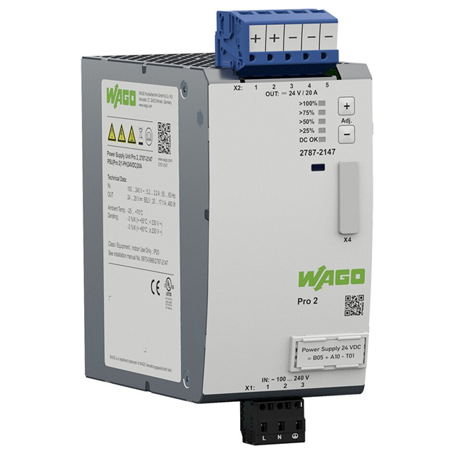 2787-2147 WAGO Corporation  Fuentes de alimentación industriales para riel DIN