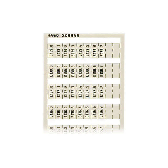 209-946 WAGO Corporation  Terminal Block Marker Strips