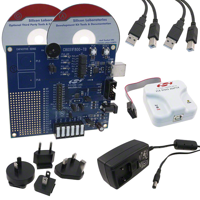 C8051F800DK Silicon Labs  Cartes d'évaluation DSP MCU intégrées