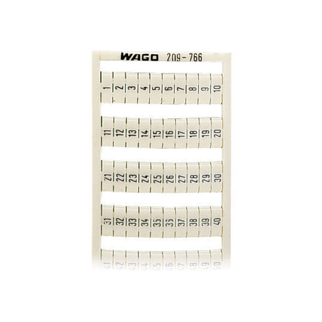 209-766 WAGO Corporation  Strisce di marcatura per morsettiere