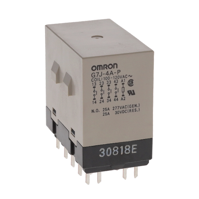 G7J-4A-P AC100/120 Omron Automation and Safety  Power Relays Over 2 Amps
