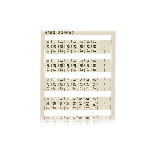 209-947 WAGO Corporation  Terminal Block Marker Strips