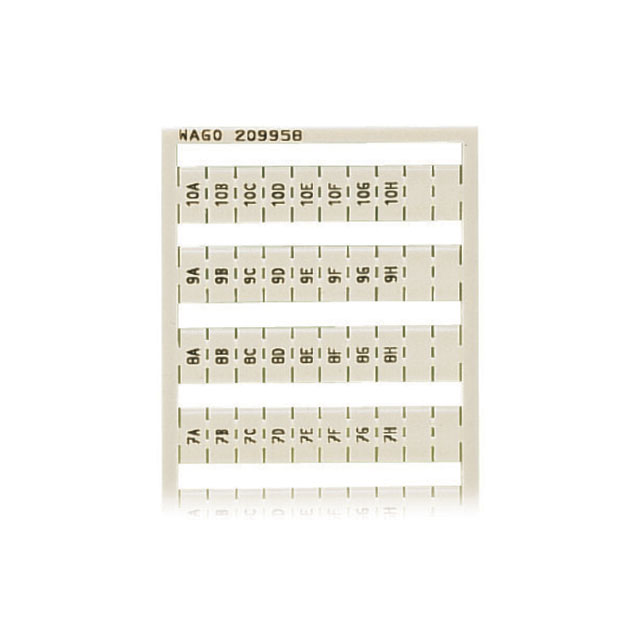 209-958 WAGO Corporation  Strisce di marcatura per morsettiere