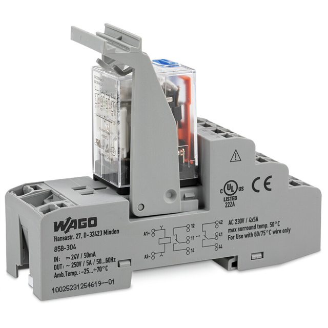 858-307 WAGO Corporation  Power Relays Over 2 Amps