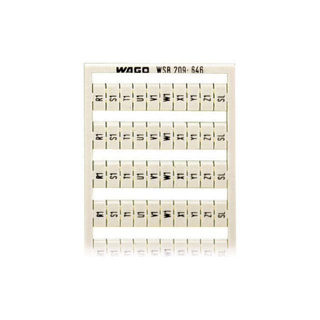 209-646 WAGO Corporation  Strisce di marcatura per morsettiere