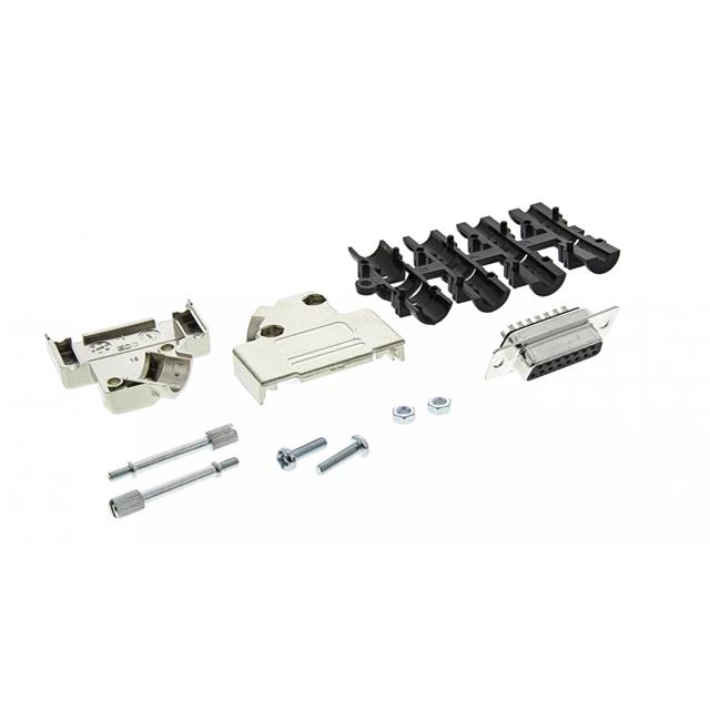 MHD45PK15-DB15S-K MH Connectors  Carcasas traseras para conectores D-Sub en forma de D