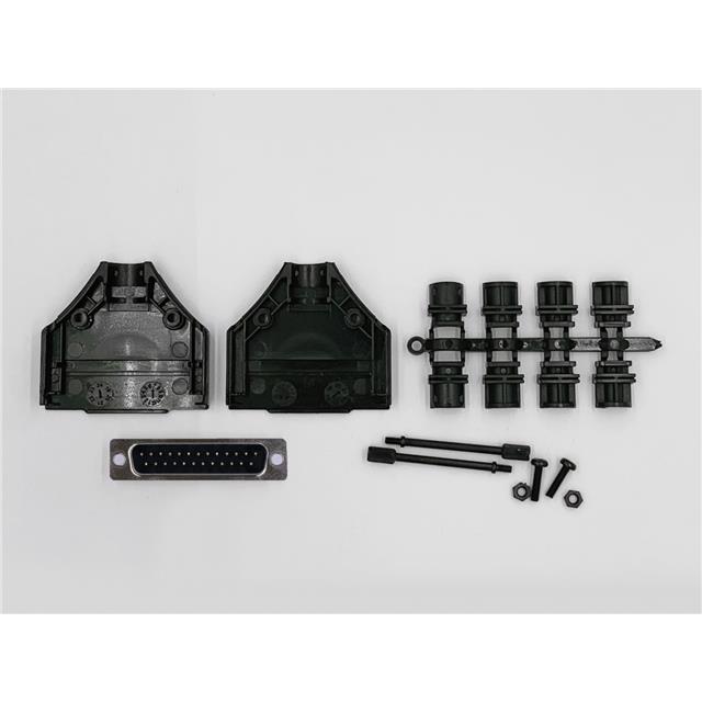 MHDTPPK25-DB25P-K MH Connectors  Capots de connecteurs D-Sub en forme de D