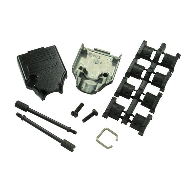 MHDTZK25-BK-K MH Connectors  Capots de connecteurs D-Sub en forme de D