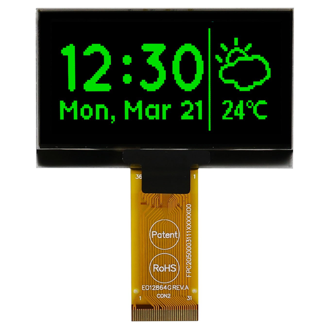 MCOT128064H1V-GM Midas Displays  Écran LCD OLED graphique