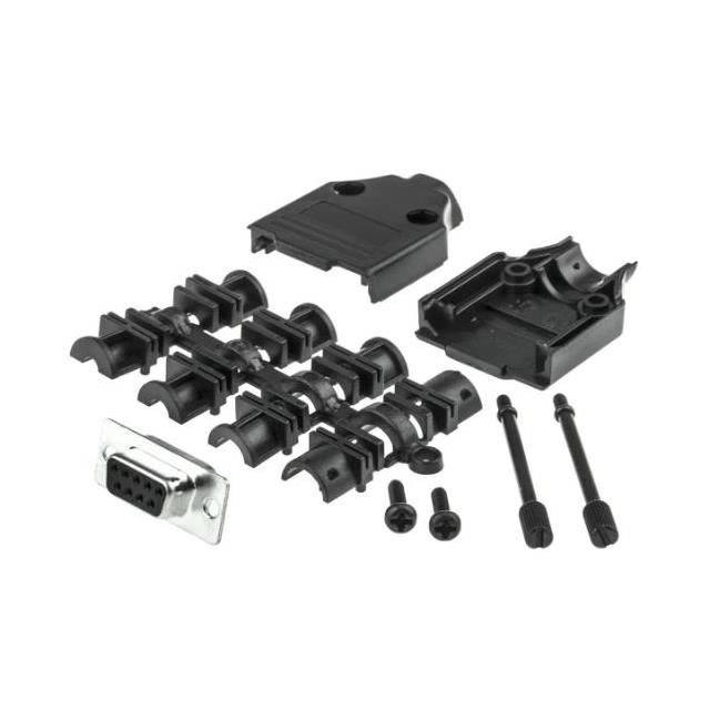 MHDTPPK9-DB9S-K MH Connectors  Capots de connecteurs D-Sub en forme de D