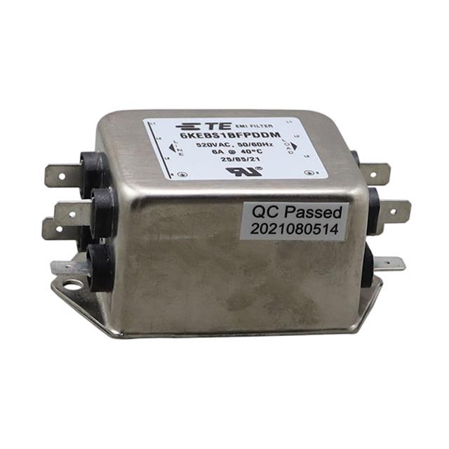 6KEBS1BFPDDM TE Connectivity Corcom Filters  Modules de filtrage de ligne électrique