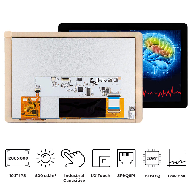 RVT101HVBNWC00 Riverdi  Écran LCD OLED graphique