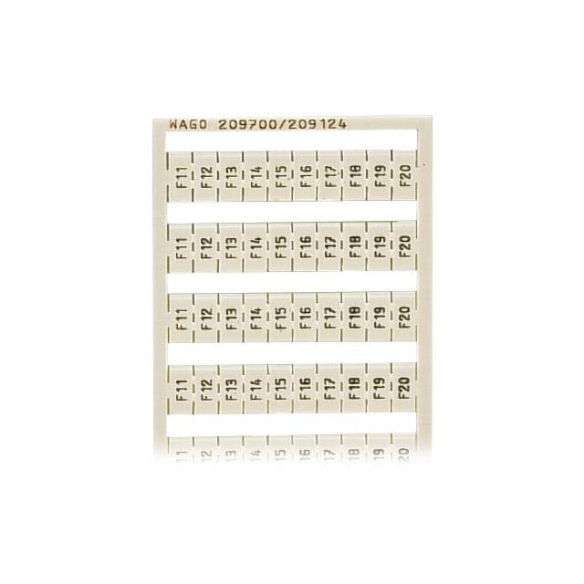 209-787 WAGO Corporation  Bandes de marquage pour borniers