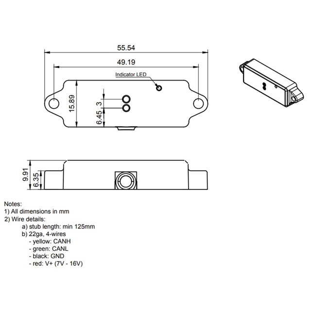 SEN-36007-L1 Playing With Fusion, Inc  Cartes d'évaluation de capteurs