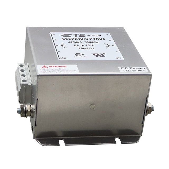 6KEPS10AFPWHM TE Connectivity Corcom Filters  Modules de filtrage de ligne électrique