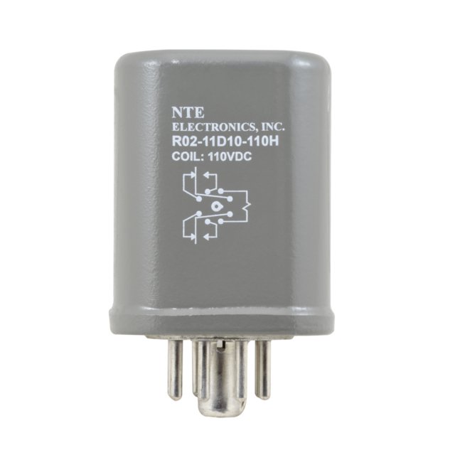 R02-11D10-110H NTE Electronics, Inc  Power Relays Over 2 Amps