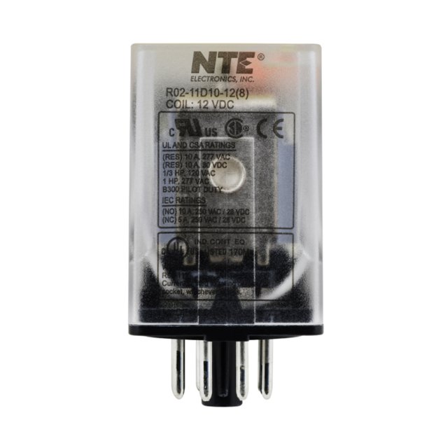 R02-11D10-12 NTE Electronics, Inc  Leistungsrelais über 2 Ampere