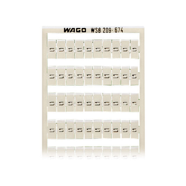 209-674 WAGO Corporation  Strisce di marcatura per morsettiere