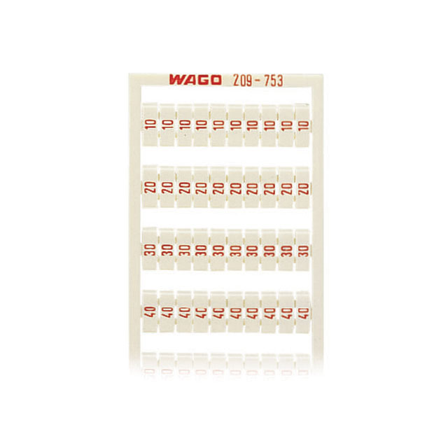 209-753 WAGO Corporation  Strisce di marcatura per morsettiere