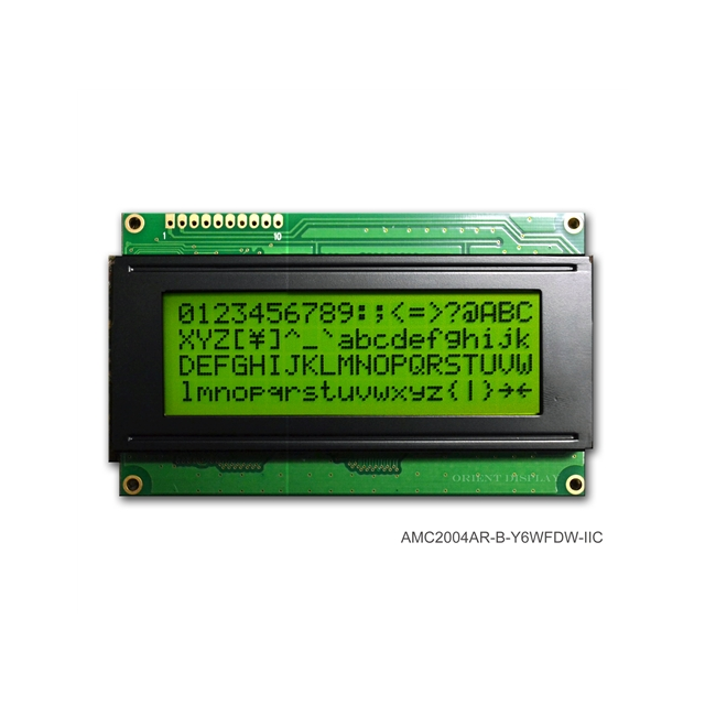 AMC2004AR-B-Y6WFDY-I2C Orient Display  Écran LCD OLED à caractères et chiffres