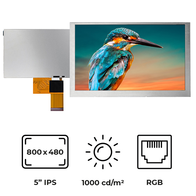 RVT50HQTNWN00 Riverdi  Écran LCD OLED graphique