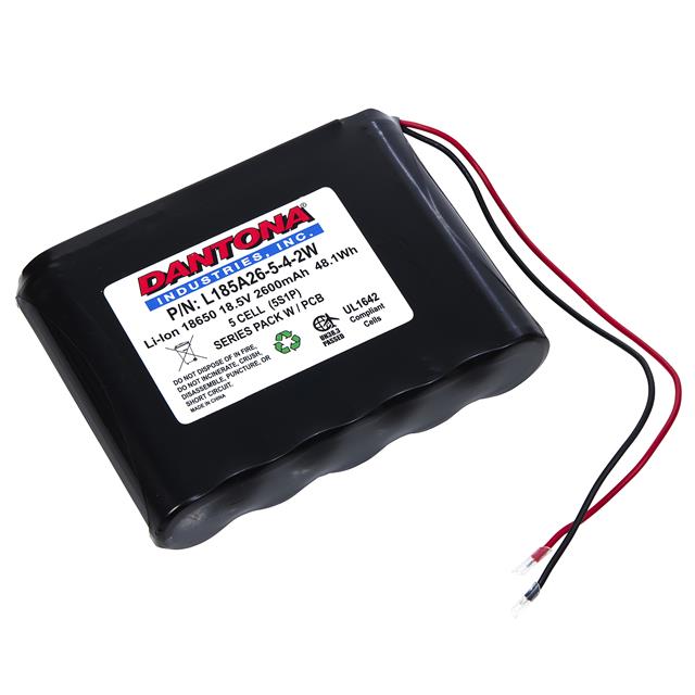 L185A26-5-4-2W Dantona Industries  Packs de batteries