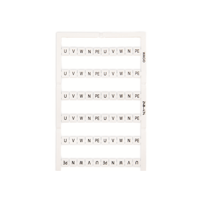 248-474 WAGO Corporation  Strisce di marcatura per morsettiere