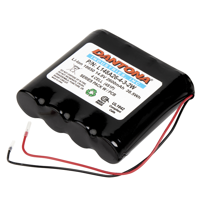 L148A26-4-3-2W Dantona Industries  Packs de batteries