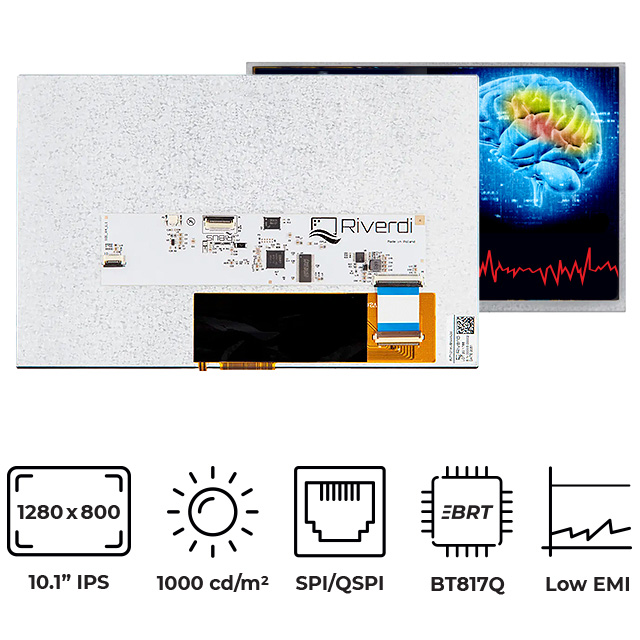 RVT101HVBNWN00 Riverdi  Écran LCD OLED graphique