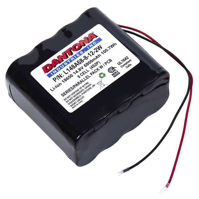 L148A68-8-12-2W Dantona Industries  Packs de batteries