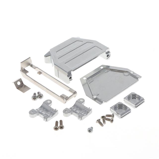 D25000GVL0/AA Amphenol Positronic  Capots de connecteurs D-Sub en forme de D