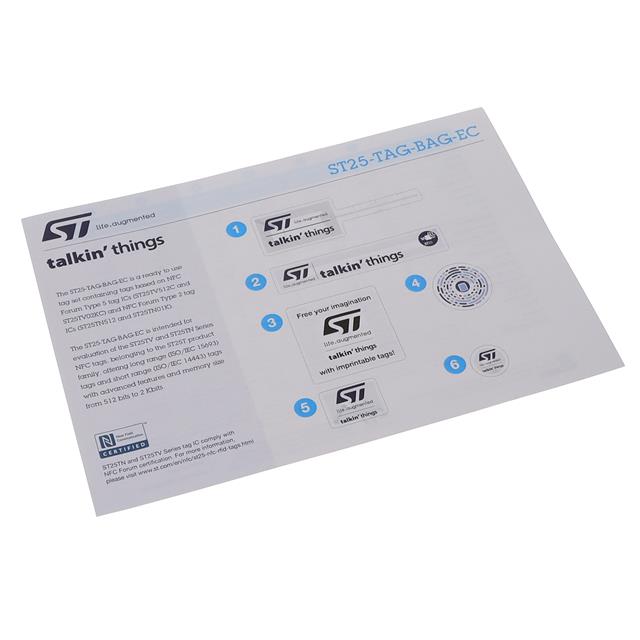 ST25-TAG-BAG-EC STMicroelectronics  Cartes de kits d'évaluation et de développement RFID