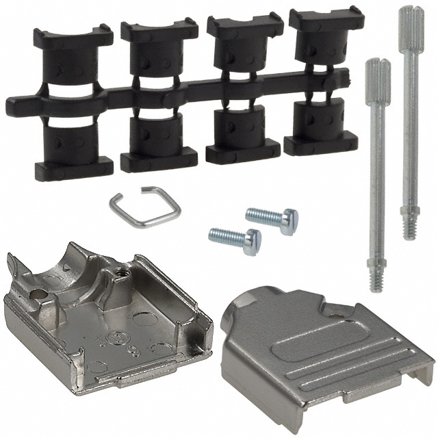 970-009-030R121 NorComp Inc.  Capots de connecteurs D-Sub en forme de D