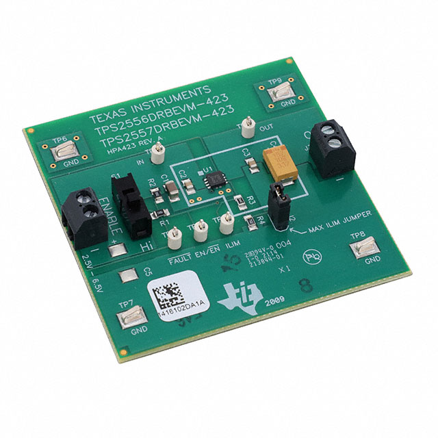 TPS2557DRBEVM-423 Texas Instruments  Cartes et kits d'évaluation et de démonstration