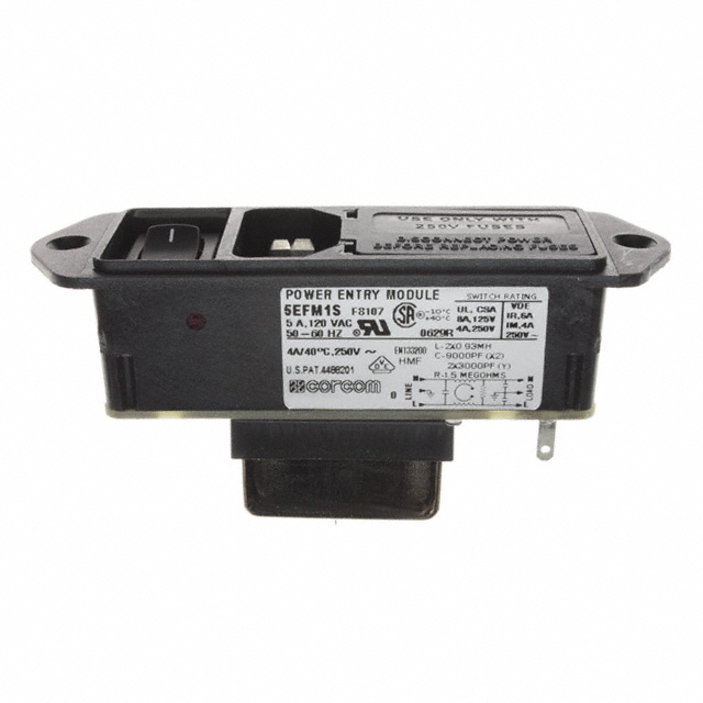 5EFM1S TE Connectivity Corcom Filters  Moduli di ingresso alimentazione (PEM)