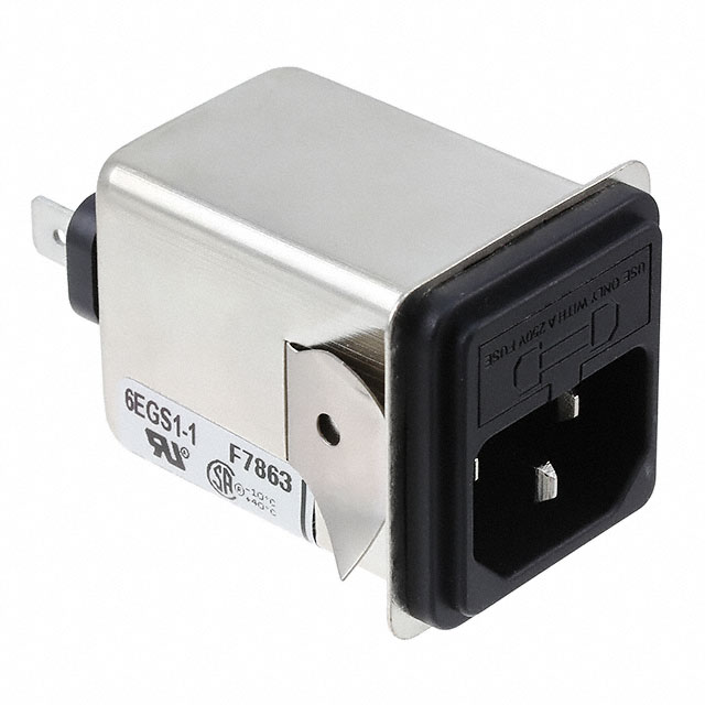 6EGS1-1 TE Connectivity Corcom Filters  Moduli di ingresso alimentazione (PEM)