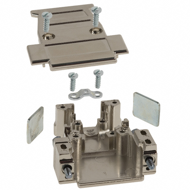 975-015-020R121 NorComp Inc.  Capots de connecteurs D-Sub en forme de D