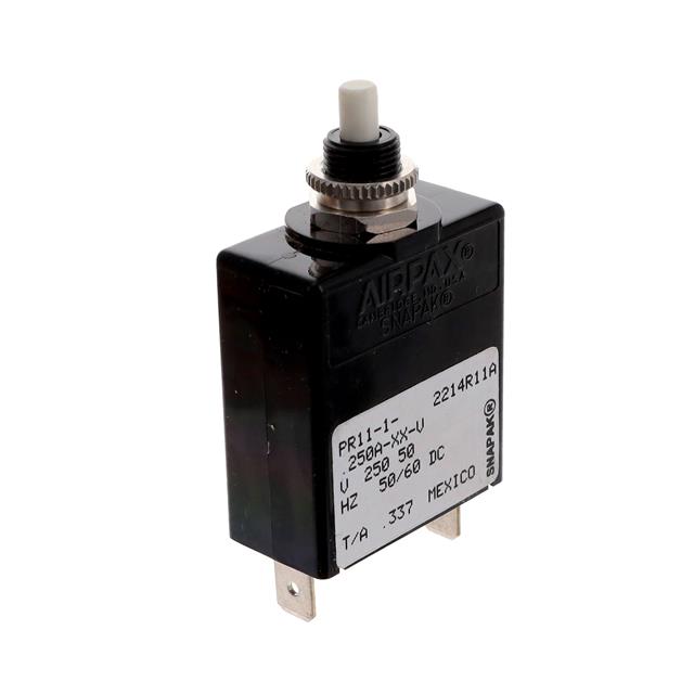 PR11-1-.250A-XX-V Sensata-Airpax Disjoncteurs