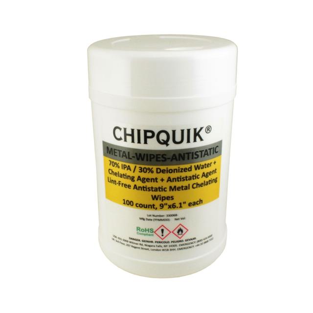 METAL-WIPES-ANTISTATIC Chip Quik Inc.  Chemicals Cleaners