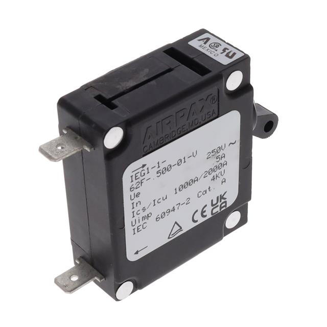 IEG1-1-62F-.500-01-V Sensata-Airpax Disjoncteurs