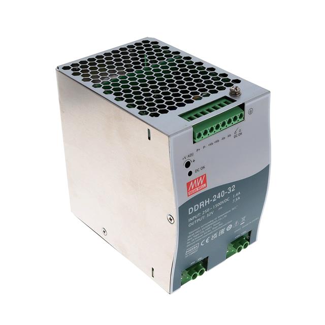 DDRH-240-32 MEAN WELL USA Inc.  Industrial DIN Rail Power Supplies
