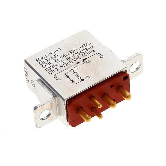 FCA-125-AY4 TE Connectivity Aerospace, Defense and Marine  Relè di potenza oltre 2 Ampere