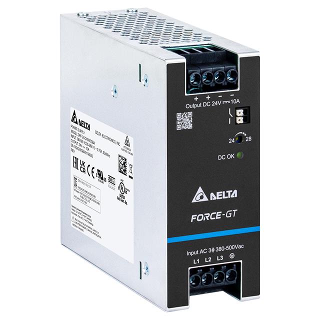 DRF-24V240W3GBA Delta Electronics  Industrial DIN Rail Power Supplies