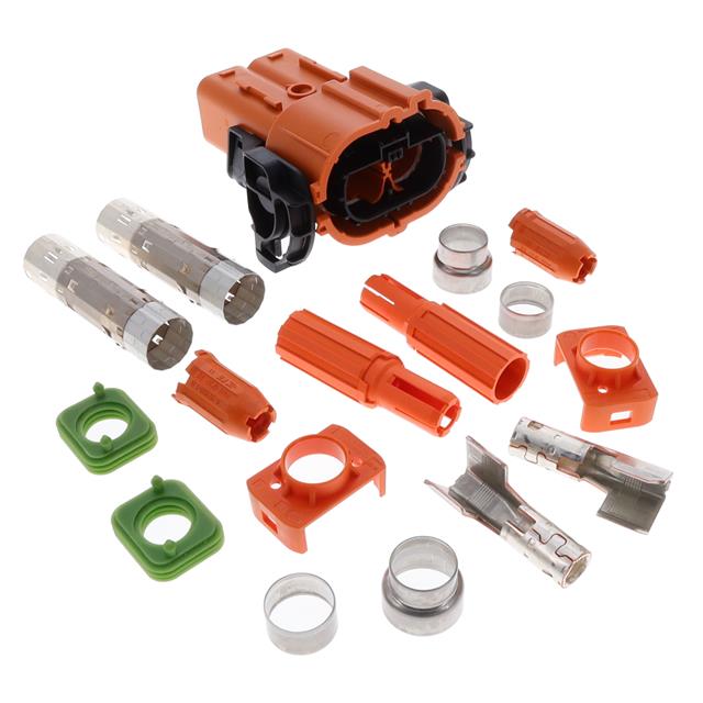 YH800-2P-180-50M-A TE Connectivity Deutsch Connectors  Free Hanging Panel Mount