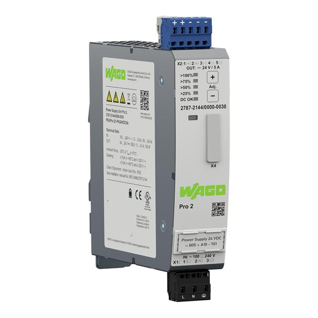 2787-2144/000-030 WAGO Corporation  Industrial DIN Rail Power Supplies